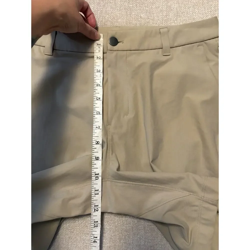 Lululemon Commission Short Mens 31 Chino Classic 7 Inseam Golf Preppy Beige